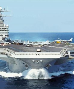 Military Ships USS Enterprise Paint By Numbers