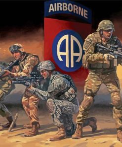 Paratroopers Answering The Call 82nd Airborne Paint By Numbers