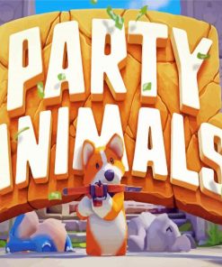 Party Animals Video Game Paint By Numbers