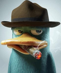 Perry The Platypus Smoking Paint By Numbers