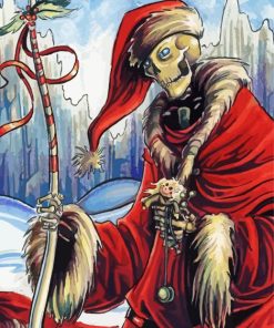 The Hogfather Skull Paint By Numbers