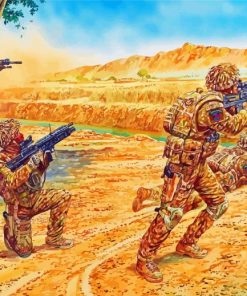 UK Soldiers Paint By Number