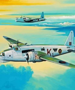 Vickers Wellington Planes Paint By Numbers