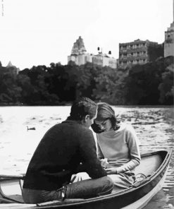 Vintage Couple On Boat Paint By Numbers