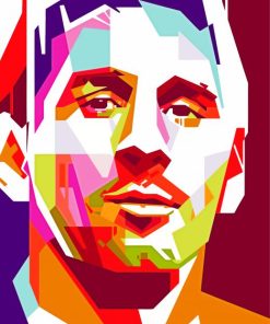 WPAP Messi Paint By Numbers