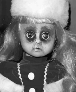 Black And White Horror Dolls Paint By Numbers