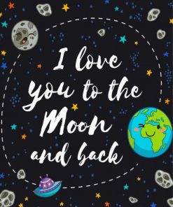 Cute Love To You The Moon Paint By Numbers