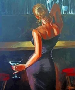 Gorgeous Woman In A Bar Paint By Numbers