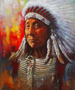 Vintage Red Cloud Art Paint By Numbers