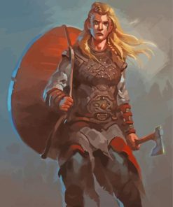 Warrior Norse Girl By Numbers