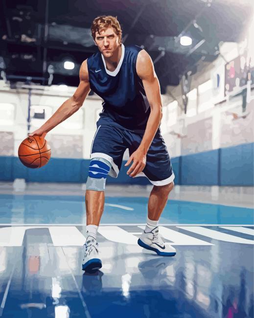 Basketball Player Dirk Nowitzki Paint By Numbers
