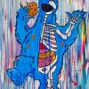 Cookie Monster Skelton Art Paint By Numbers