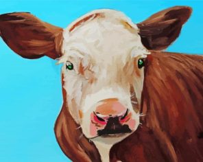 Cow Portrait Paint By Numbers