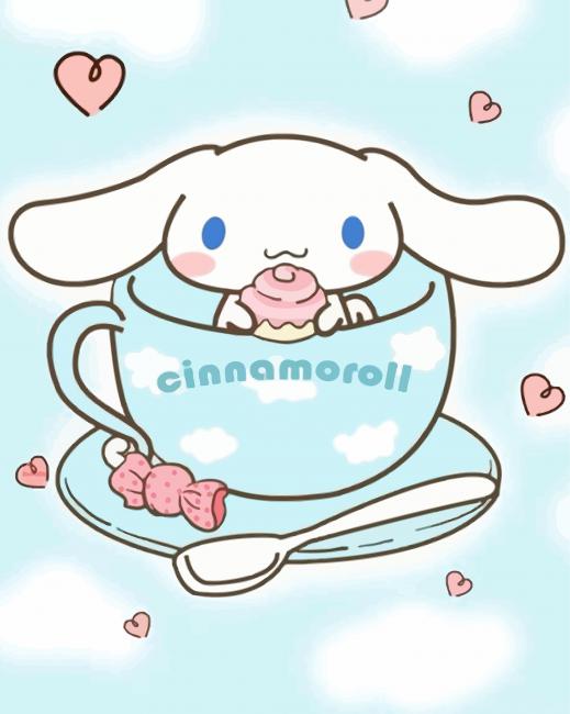 Cute Cinnamoroll Character Paint By Numbers 