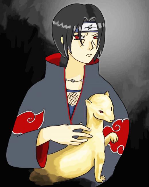 Itachi Weasel Paint By Numbers