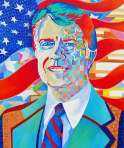 Jimmy Carter Pop Art Paint By Numbers