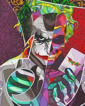 Joker Skull Abstract Paint By Numbers