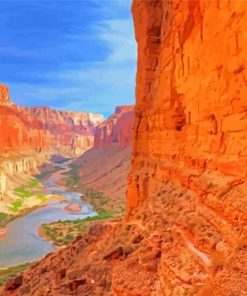 Nankoweap Trail In Grand Canyon Arizona Paint By Numbers