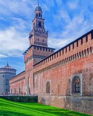 Sforzesco Castle Paint By Numbers