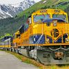 Winter Alaska Railroad Train Paint By Numbers