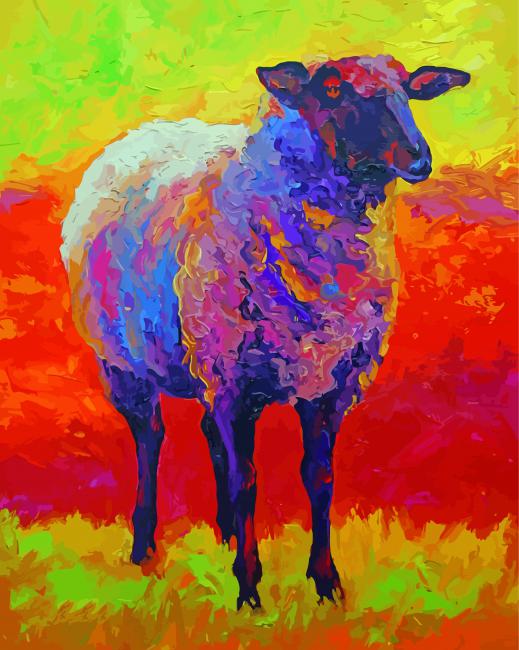Beautiful Abstract Sheep Paint By Numbers