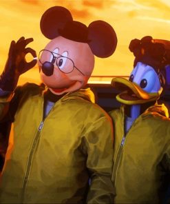 Breaking Bad Mickey Mouse And Donald Duck Paint By Numbers