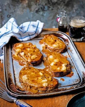 Delicious Welsh Rarebit Paint By Numbers