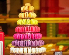 French Patisserie Macrons Paint By Numbers