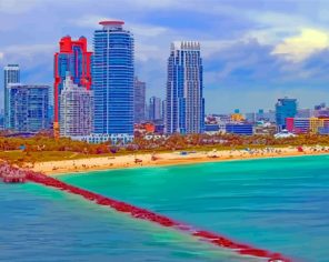 South Beach Miami Paint By Numbers