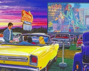 Aesthetic Classic Cars In Drive INS Paint By Numbers