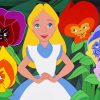 Alice In Wonderland And Flowers Paint By Numbers