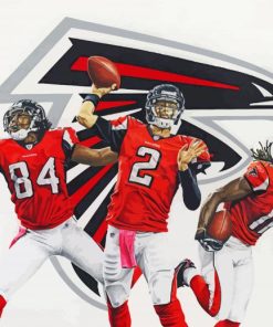 Atlanta Falcons American Football Players Paint By Numbers