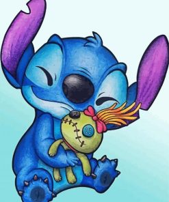 Baby Stitch And Doll Paint By Numbers