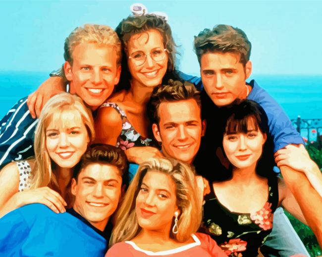 Beverly Hills 90210 Drama Characters Paint By Numbers