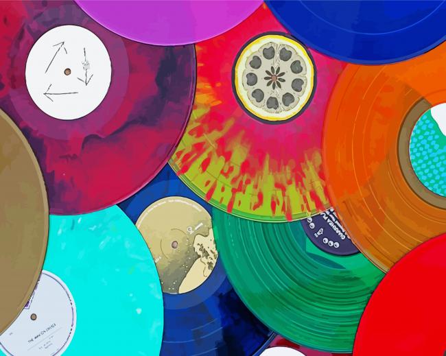 Colorful Vinyls Paint By Numbers