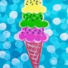Colorful Ice Cream Art Paint By Numbers