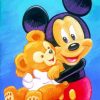 Disney Mickey Mouse And Teddy Bear Paint By Numbers