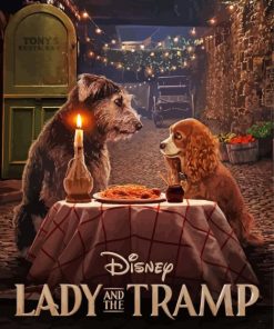 Disney Lady And The Tramp Film Poster Paint By Numbers