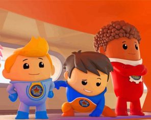 Go Jetters Animated Serie Characters Paint By Numbers