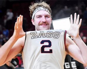 Gonzaga Bulldogs Basketball Player Paint By Numbers