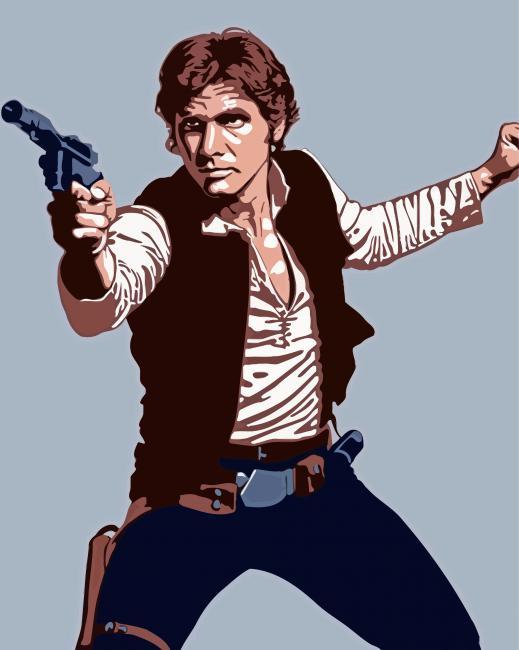 Han Solo Art Paint By Numbers