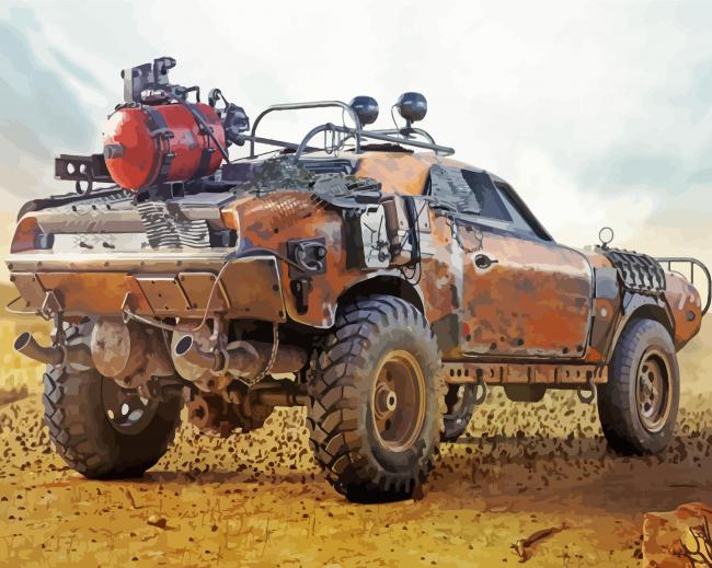 Mad Max Car Paint By Numbers