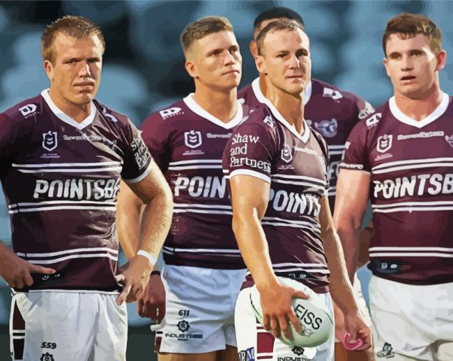 Manly NRL Paint By Numbers