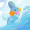 Mudkip Character Art Paint By Numbers