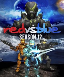 Red vs Blue Serie Paint By Numbers