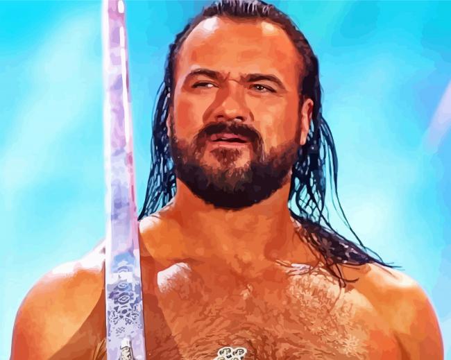 Scottish Professional Wrestler Drew Mcintyre Paint By Numbers