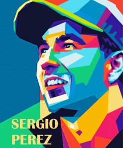 Sergio Perez Pop Art Paint By Numbers