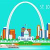 St Louis Mo Illustration Paint By Numbers
