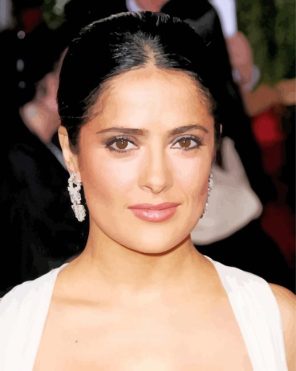 The Actress Salma Hayek Paint By Numbers