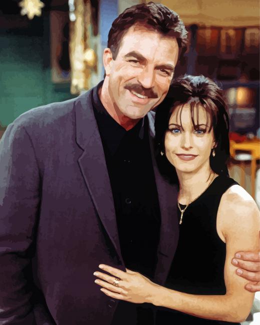 Tom Selleck And Courteney Cox Paint By Numbers